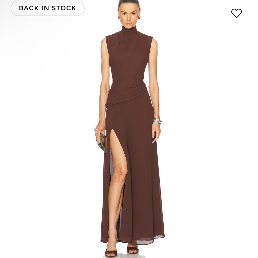 L’Academie Marienna Amouage Gown in Brown